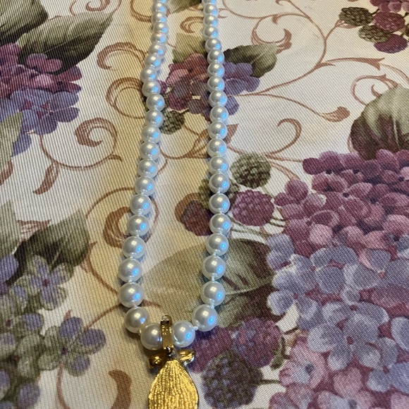 ROMAN SIGNED GLASS PEARLS WITH BEAUTIFUL PENDANT - Picture 12 of 16